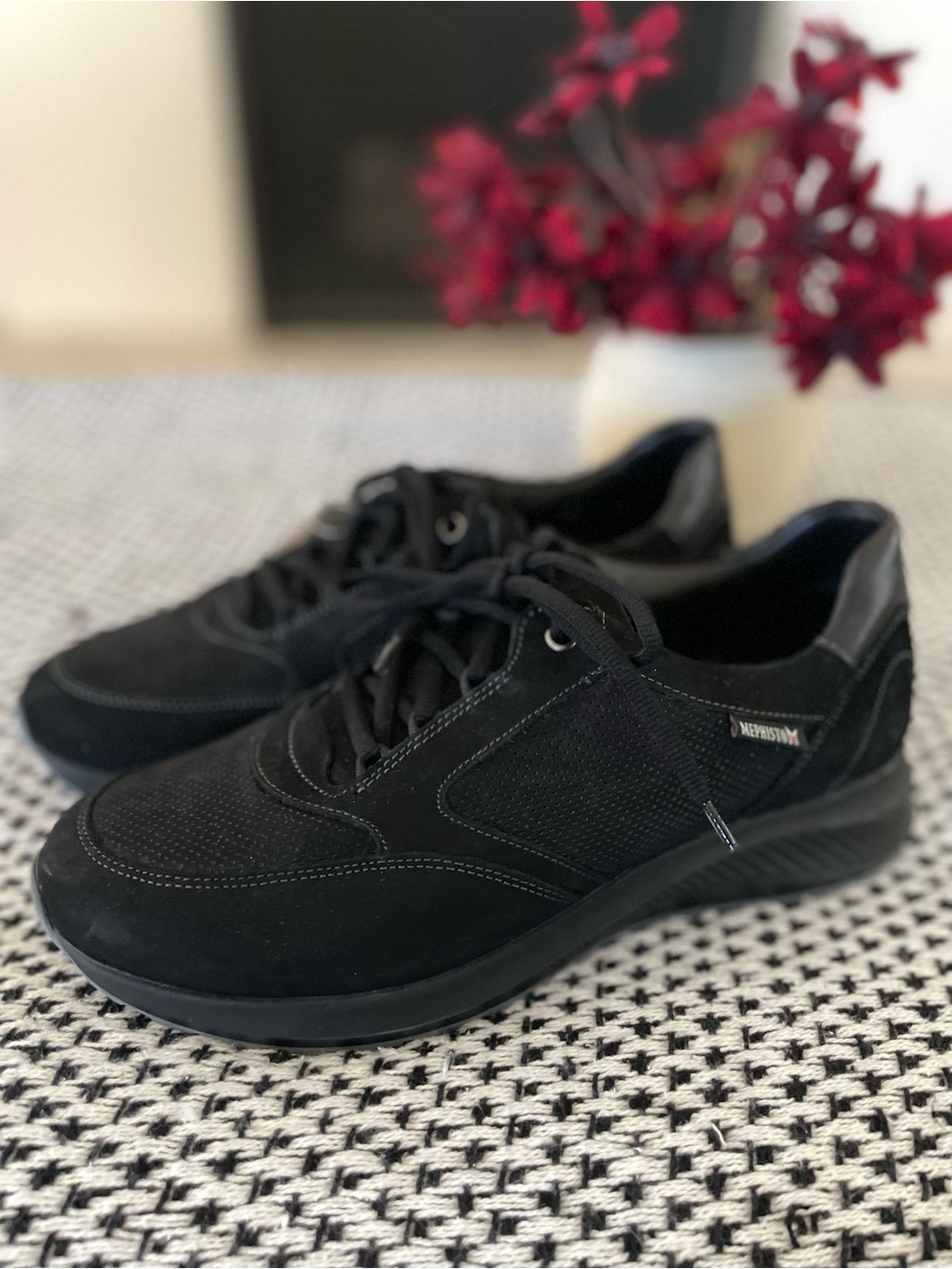 Mephisto Kelia 900 Black Suede Casual Shoes Sneakers Comfort Size 9‎ - Picture 2 of 9